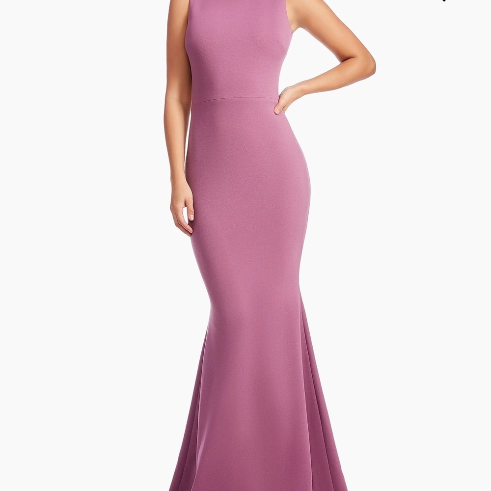 Dress the Population Sleeveless Plum Maxi Dress